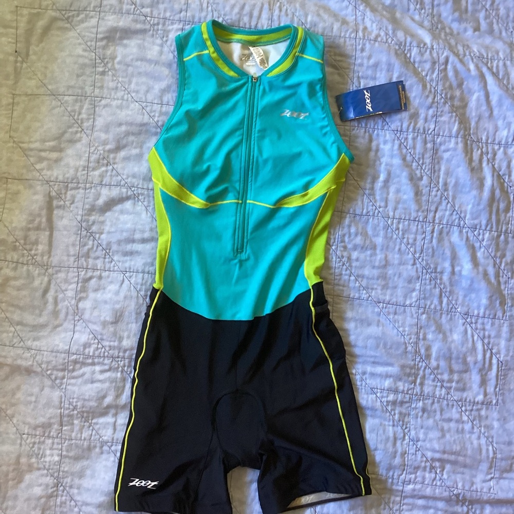 NWT Zoot Sports Tri Suit, Large, Color Jade